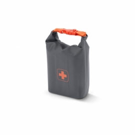 کیف کمک های اولیه رنگ: کیف خاکستری با صلیب کمک های اولیه نارنجی