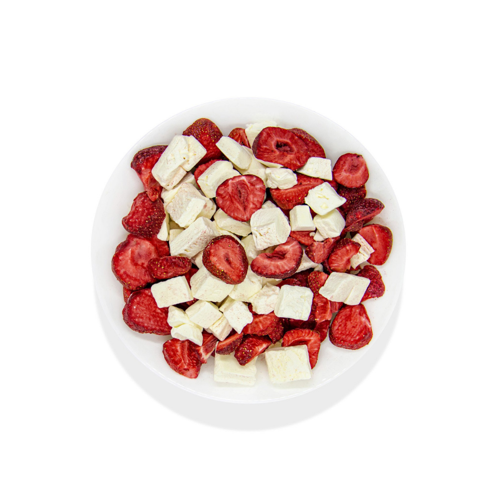 توت فرنگی و بستنی وانیلی آف کوک OFF COOK ICE CREAM & STRAWBERRY