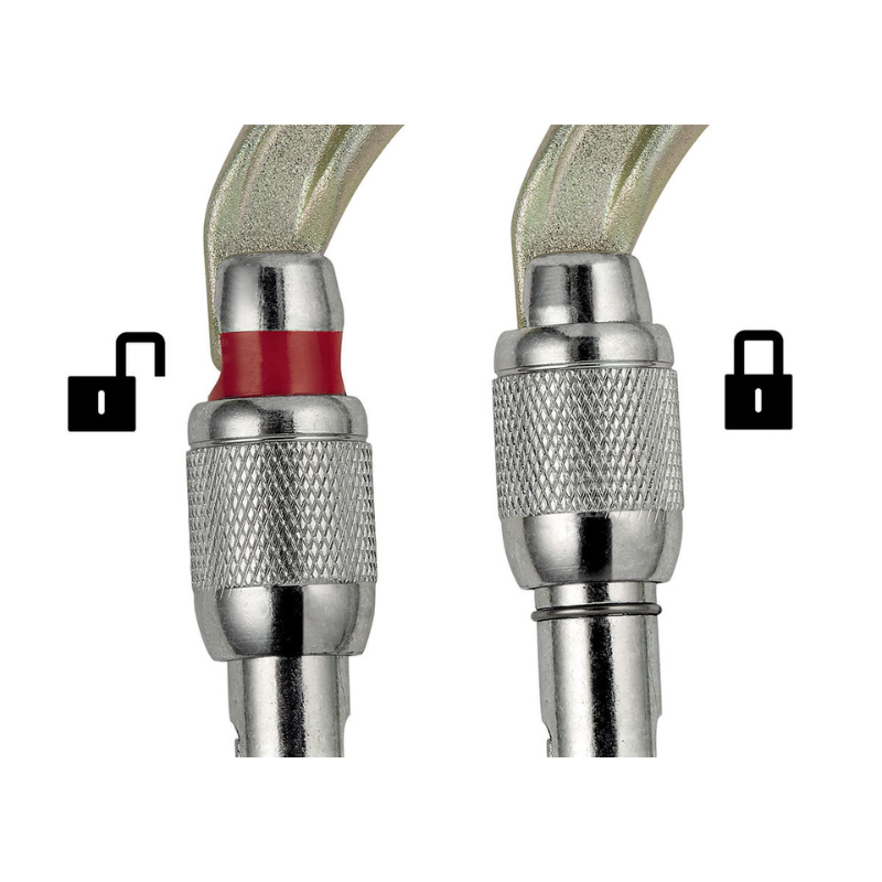 کارابین پیچ بیضی فولادی پتزل مدل اوکسان PETZL OXAN SL